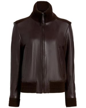 Proenza Schouler Elenora Panelled Leather Jacket - Brown