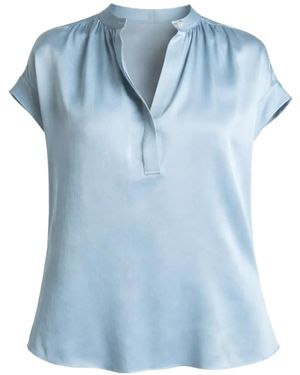 Vince Silk Blouse - Blue