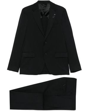 Lardini Notched-Lapel Suit - Black