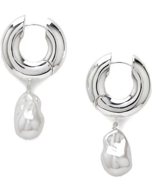 Eliou Orecchini A Cerchio Perla - Bianco