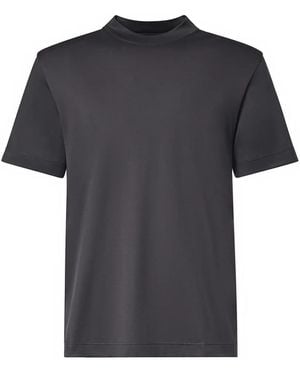 Eleventy Camiseta Con Cuello Alto - Negro