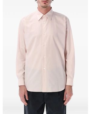 AURALEE Long-Sleeve Button-Down Shirt - Pink