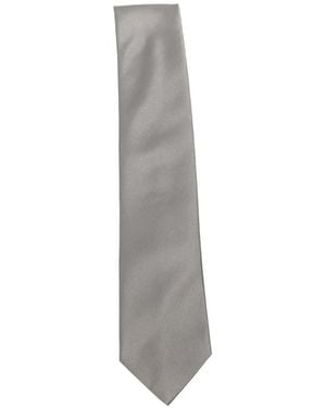 Errico Formicola Silk Tie - White