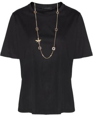 Elena Miro Necklace T-Shirt - Black