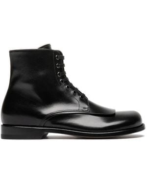 Officine Creative Emerald Lace-Up Ankle Boots - Black