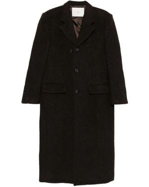 DUNST Einreihiger Mantel - Schwarz