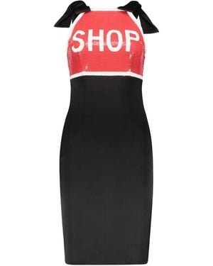Moschino Shop Sequined Cocktail Dress - Red