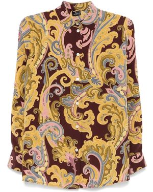 Etro グラフィック シャツ - メタリック