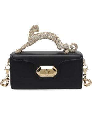 Lanvin Nano Pencil Cat Clutch Bag - Black