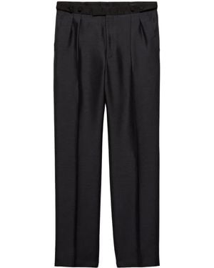 Prada Wide-Leg Trousers - Black