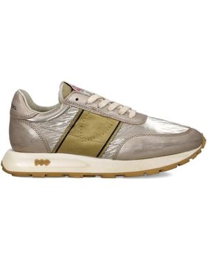 Philippe Model Metallic Panel Trainers - Natural