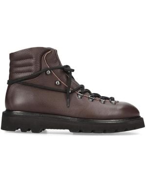 Premiata Leather Ankle Boots - Brown