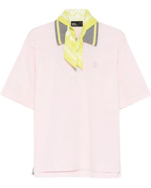 Kolor Logo-Embroidered Polo Shirt - Pink