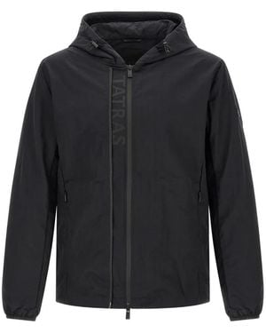 Tatras Audee Hooded Logo-Print Jacket - Grey