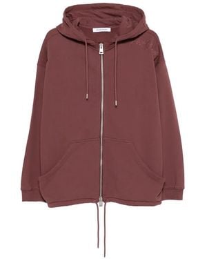 Etudes Studio Sudadera Con Capucha Y Cremallera - Rojo