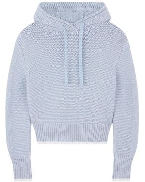 Paul & Shark Knitted Hoodie - Blue