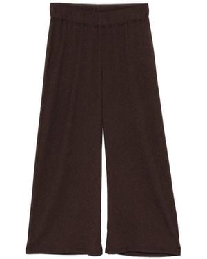 Betty Barclay Elasticated Cropped Trousers - Brown