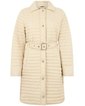Moorer Belted single-breasted coat - Neutro