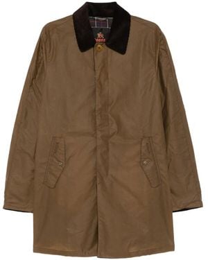 Barbour X Baracuta Corduroy-Collar Coat - Brown