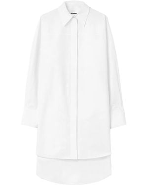 Jil Sander Cotton Shirt Dress - White