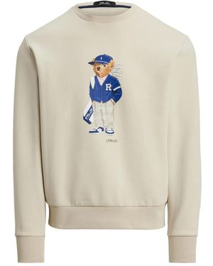 Ralph Lauren Bear-logo Crew-neck Sweatshirt - ホワイト