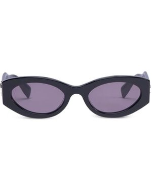 Viktor & Rolf Oval-Frame Sunglasses - Purple