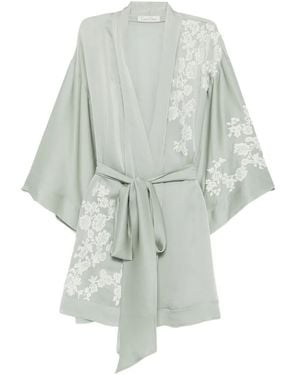 Carine Gilson Lace-Detail Robes - White