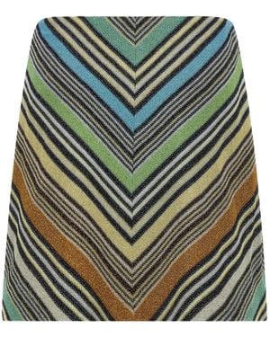 Missoni Geometric Pattern Skirt - Grey