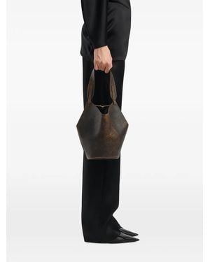 KHAITE Mini Lotus Tote - Black