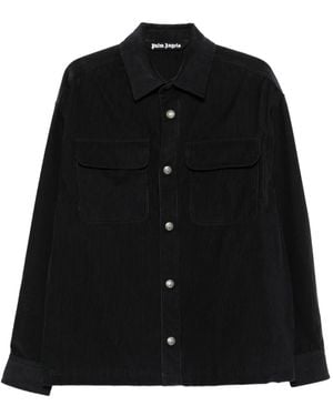 Palm Angels Corduroy Button-Fastening Overshirt - Black