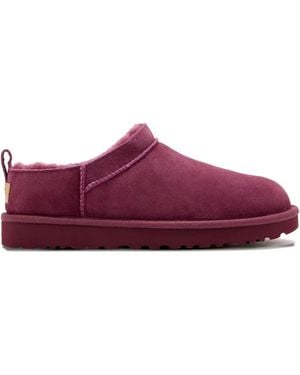 UGG Suede Pull-Tab Slippers - Purple