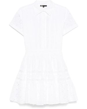 Maje Broderie-Anglaise Shirtdress - White