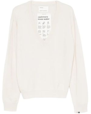 Extreme Cashmere Nº 492 Ben V-Neck Jumper - White