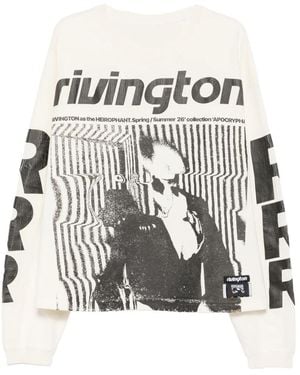 RIVINGTON roi Rebis Graphic-Print Long-Sleeve T-Shirt - White