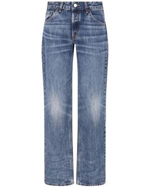 Jeanerica Kyoto Droit Faded Straight-Leg Jeans - Blue