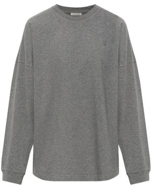 By Malene Birger Carala Logo-Embroidered Sweatshirt - Grey
