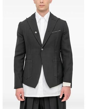 Setchu Origami single-breasted suit jacket - Negro