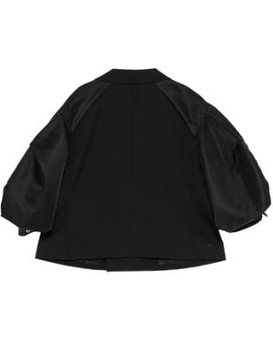 Sacai Giacca Ibrida Sartoriale - Nero
