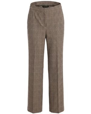 Twinset Prince Of Wales Check Pants - Gray