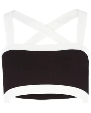 Nina Ricci Bralette Knit Top - White