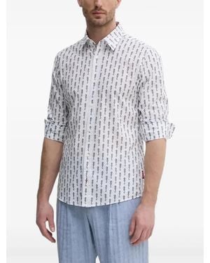 Joop! Seahorse-Print Shirt - White