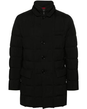 Fay Double-Front Down Jacket - Black