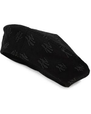 KARL LAGERFELD K/Autograph Glitter Beret - Black
