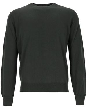 Alpha Studio Jersey Con Cuello Redondo - Negro