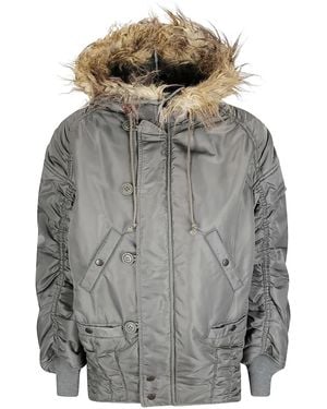 Junya Watanabe フーデッド ジャケット - グレー