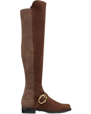 Stuart Weitzman Siella Back-Stretch Boots - Brown