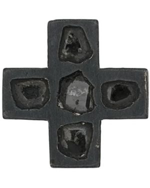 Parts Of 4 Plus Mega Pave 12Mm Earring - Black