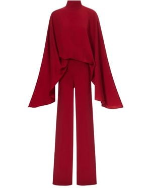 ‎Taller Marmo Eolia Cape Jumpsuit - Red