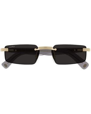 Cartier Lunettes De Soleil Sans Monture - Noir