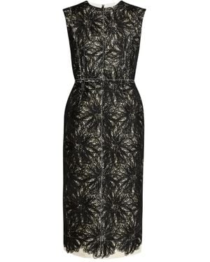 Erdem Lace-Trimmed Sleeveless Dress - Black